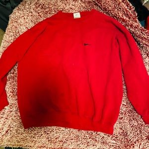 Vintage red Nike sweatshirt hoodie y2k